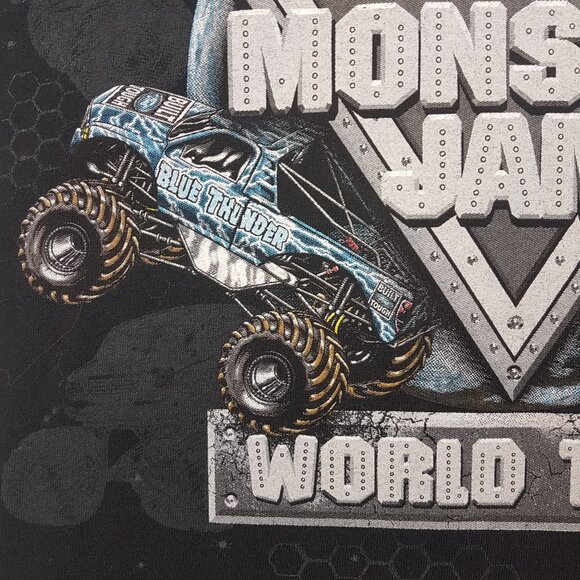 Vintage 2010 Tee Shirt Monster Jam World Tour 2010 Small US S Advance Auto Parts - Picture 9 of 15